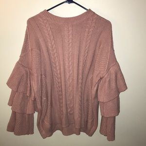 Beautiful Thick Sweater With Flared Sleeves
